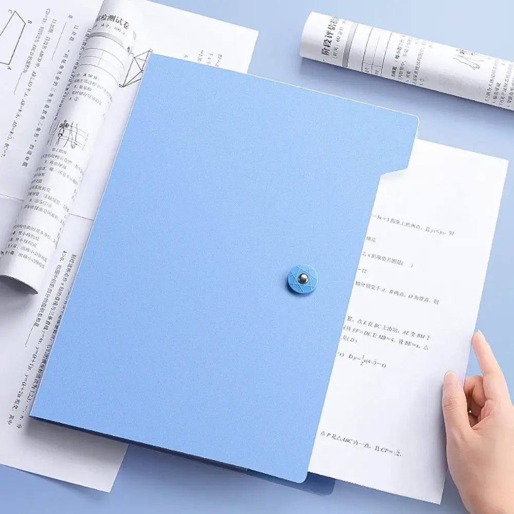 Waterproof A4 File Folder 4/8/12 Pockets Classified Storage Organ Bag PP Test Paper Storage Portfolio Organizer Student