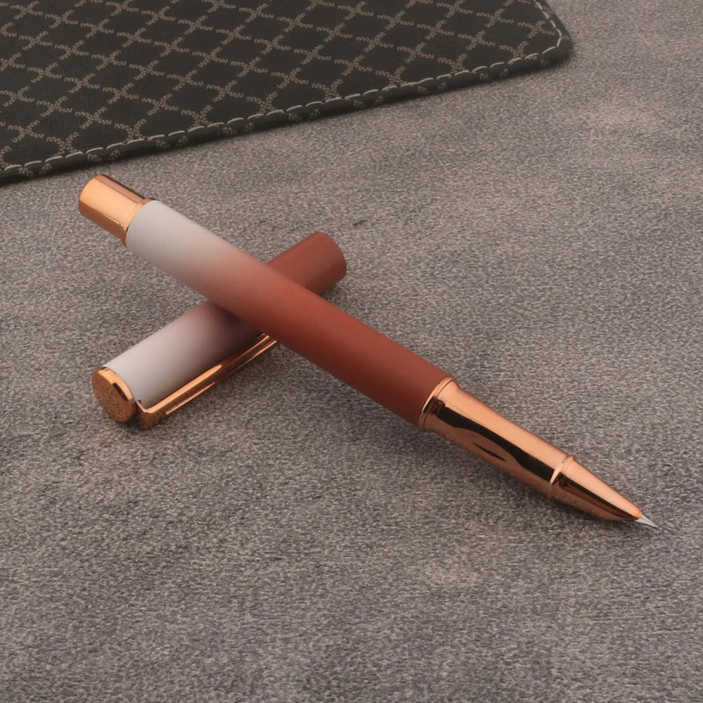1pc High Quality Metal Fountain pen Gradient color School Student Office Gifts Stationery ink pens