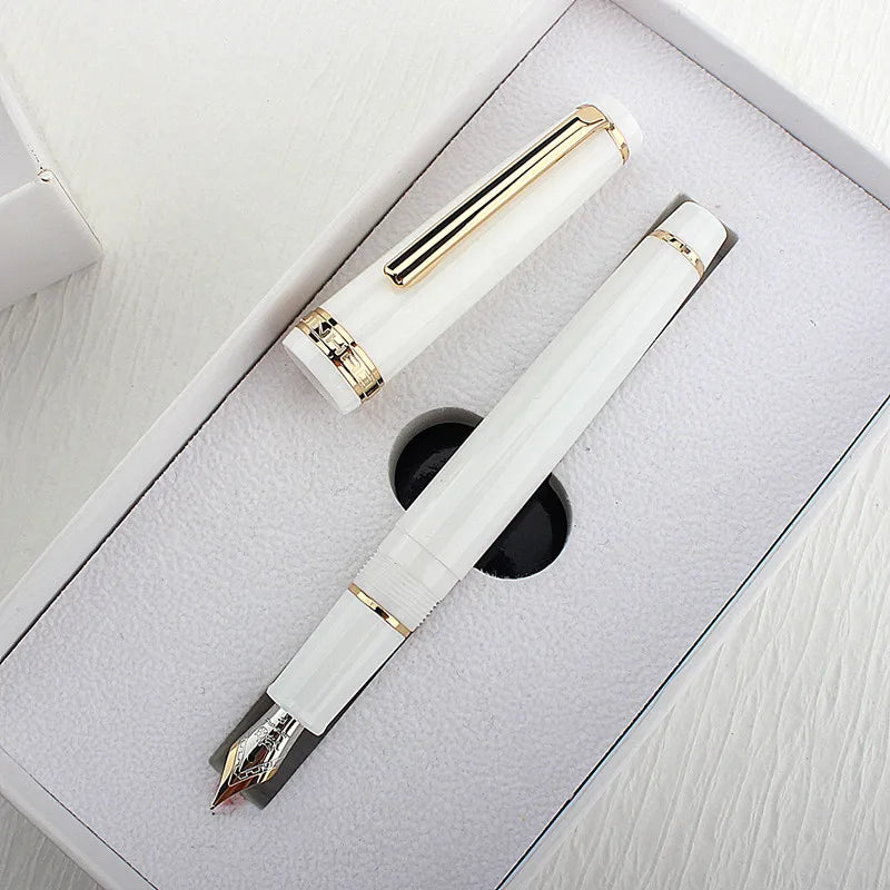 Jinhao 82 Porcelain White Fashion Colour Business Office Student School Stationery Supplies Fine Nib Fountain Pen New