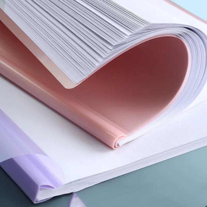 A4 Pull-out Rod Holder Transparent Document Color Pull-out Rod Holder Resume File Holder Rod Storage Book 5/10 Pieces /set