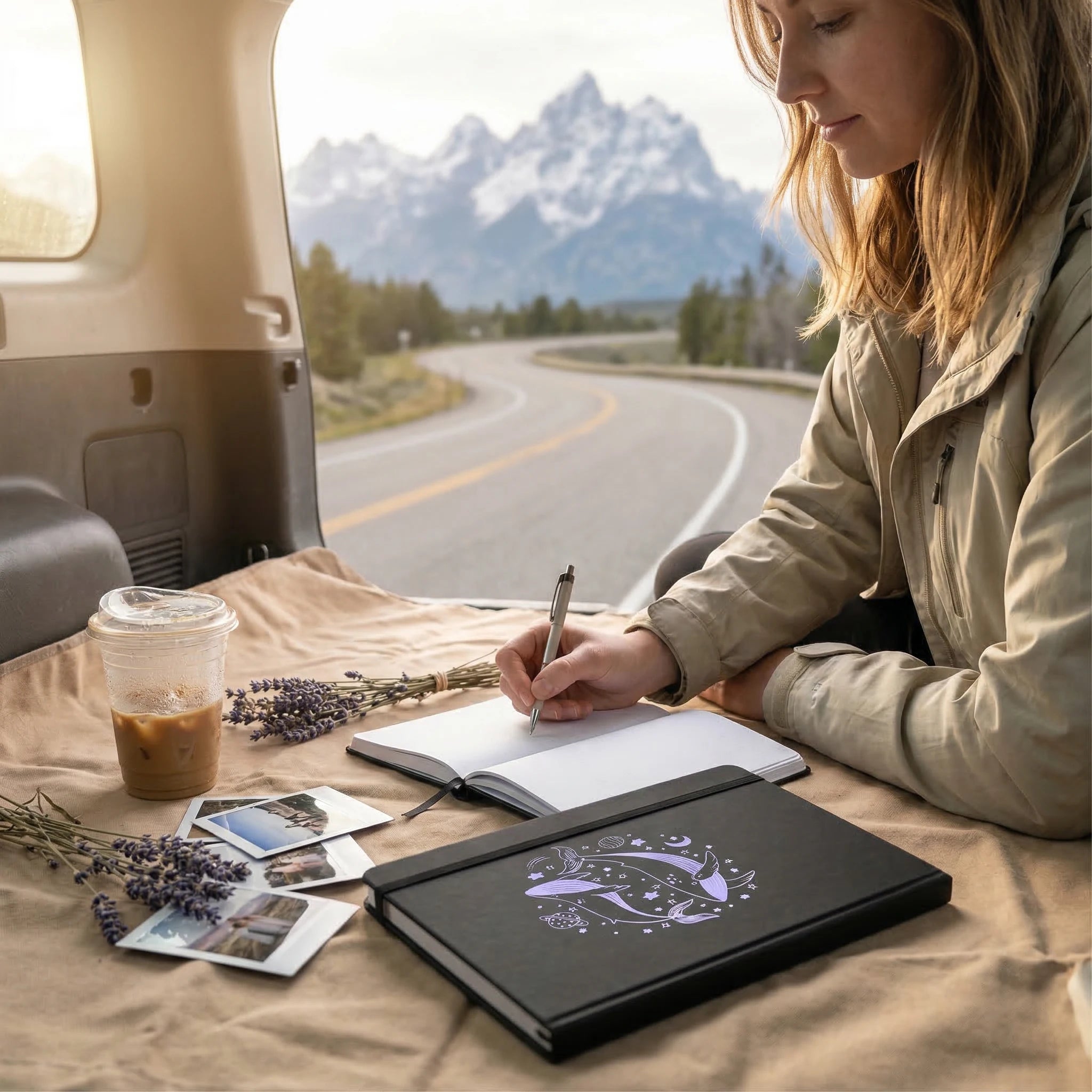 Dotted Journal Sketchbook Dot Grid Notebook A5 160gsm Thick Paper 160 Pages Faux Leather Hardcover Writing Drawing Journal